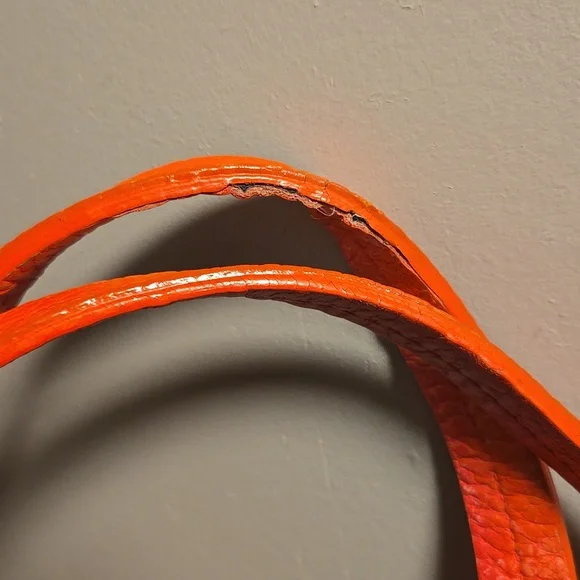 Kate Spade Pebble Leather Tote Orange & Pink - Picture 10 of 12